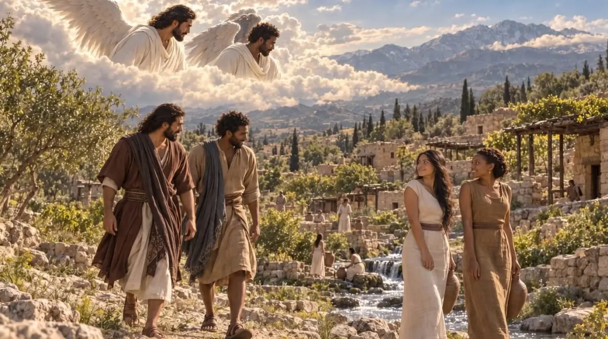 Biblical illustration of Genesis 6:1-4