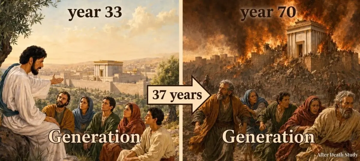 This generation: Jesus’ disciples in year 33 and Jerusalem destroyed in year 70